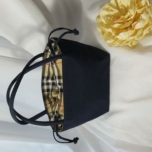 Burberry Small Tote Bag, Navy, Nova Check, $125